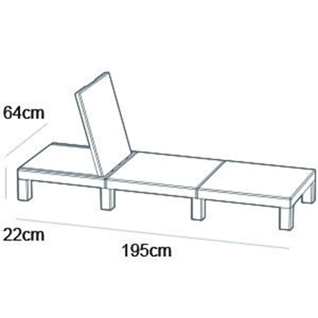 Allibert Sonnenliege Daytona Cappuccino 221623 – Bild 8