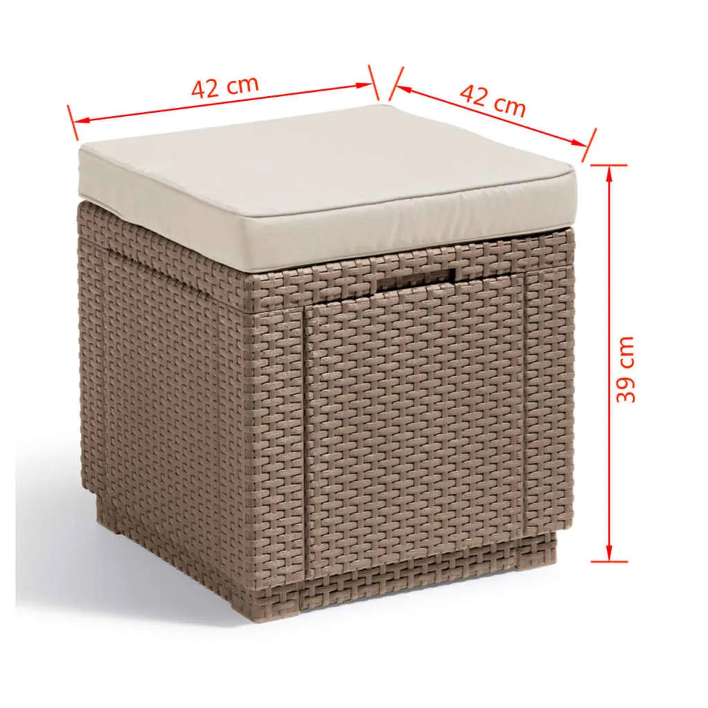 Cube Würfelhocker Cappucino – Bild 5