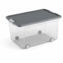 Keter Aufbewahrung 'W Box L' Transparent/grau 39 X 56,5 X 51,5 Cm