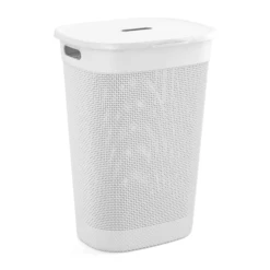 Keter Wäschebox 'Filo' Weiß 35 X 44 X 61 Cm, Mit Deckel