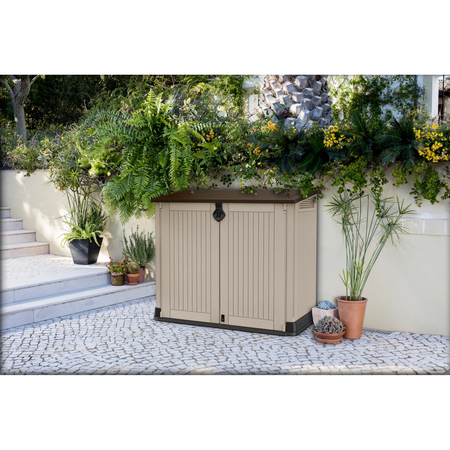 Keter Universalbox 'Store It Out Midi' Beige/braun 132 X 113,5 X 71,5 Cm â Bild 2