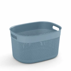 Keter Aufbewahrungskorb 'Filo' Grau-blau 28 X 38 X 22 Cm