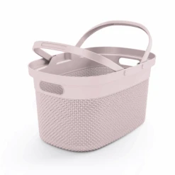 Keter Tragekorb 'Filo' Rosé 30 X 45,5 X 24 Cm, Mit Doppel-Henkel