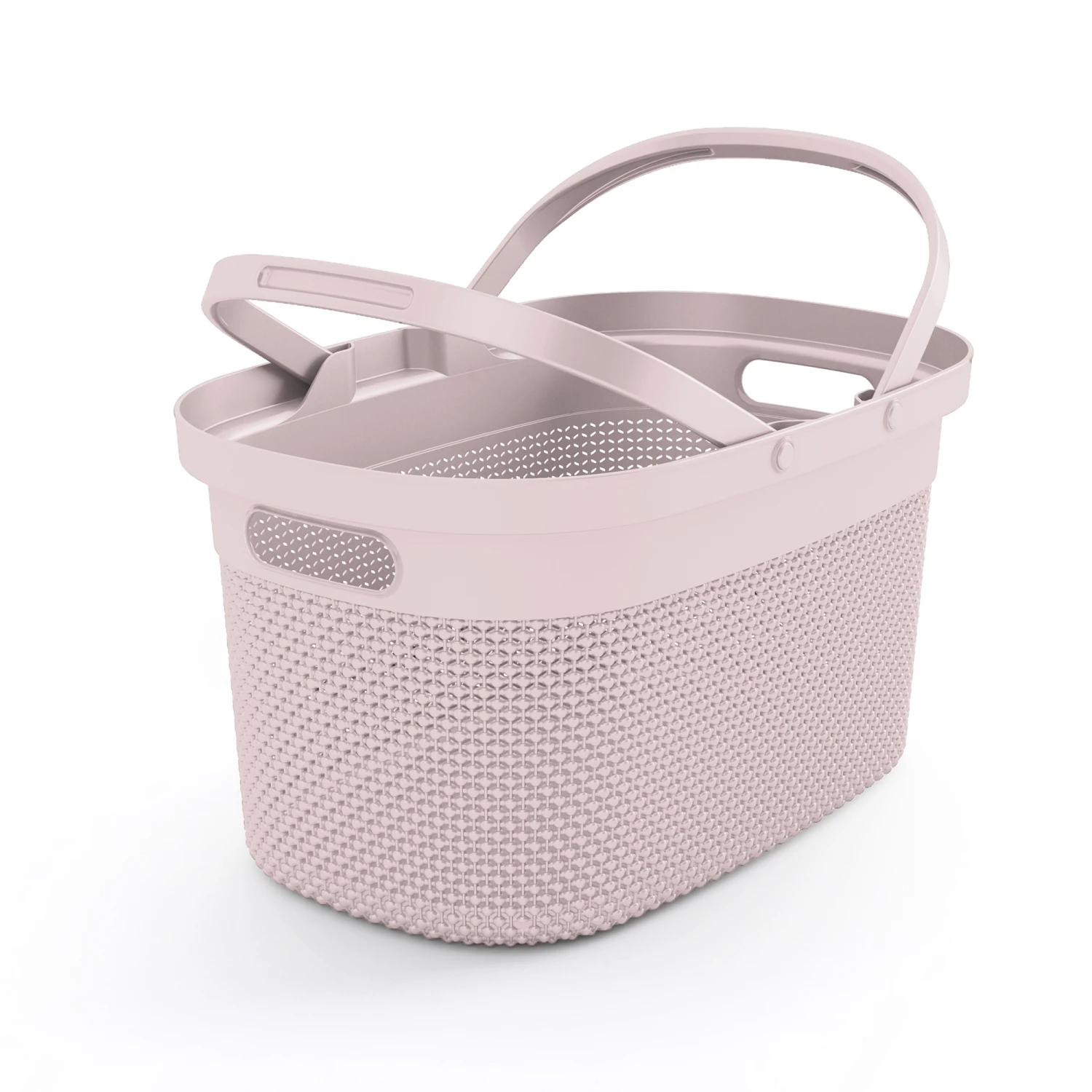 Keter Tragekorb 'Filo' Rosé 30 X 45,5 X 24 Cm, Mit Doppel-Henkel