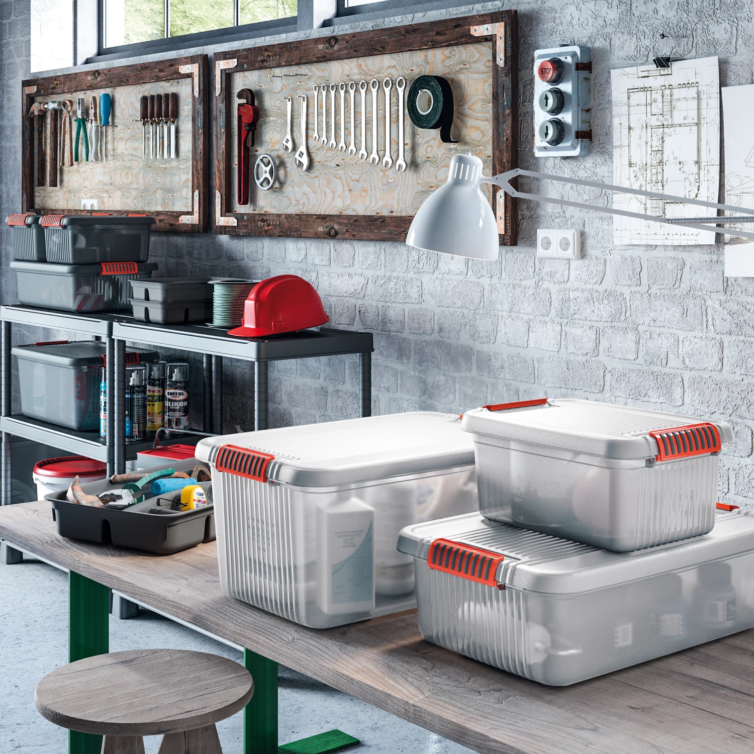 Keter Aufbewahrungsbox 'K Latch' Transparent 39 X 59 X 45 Cm, Mit Deckel – Bild 3