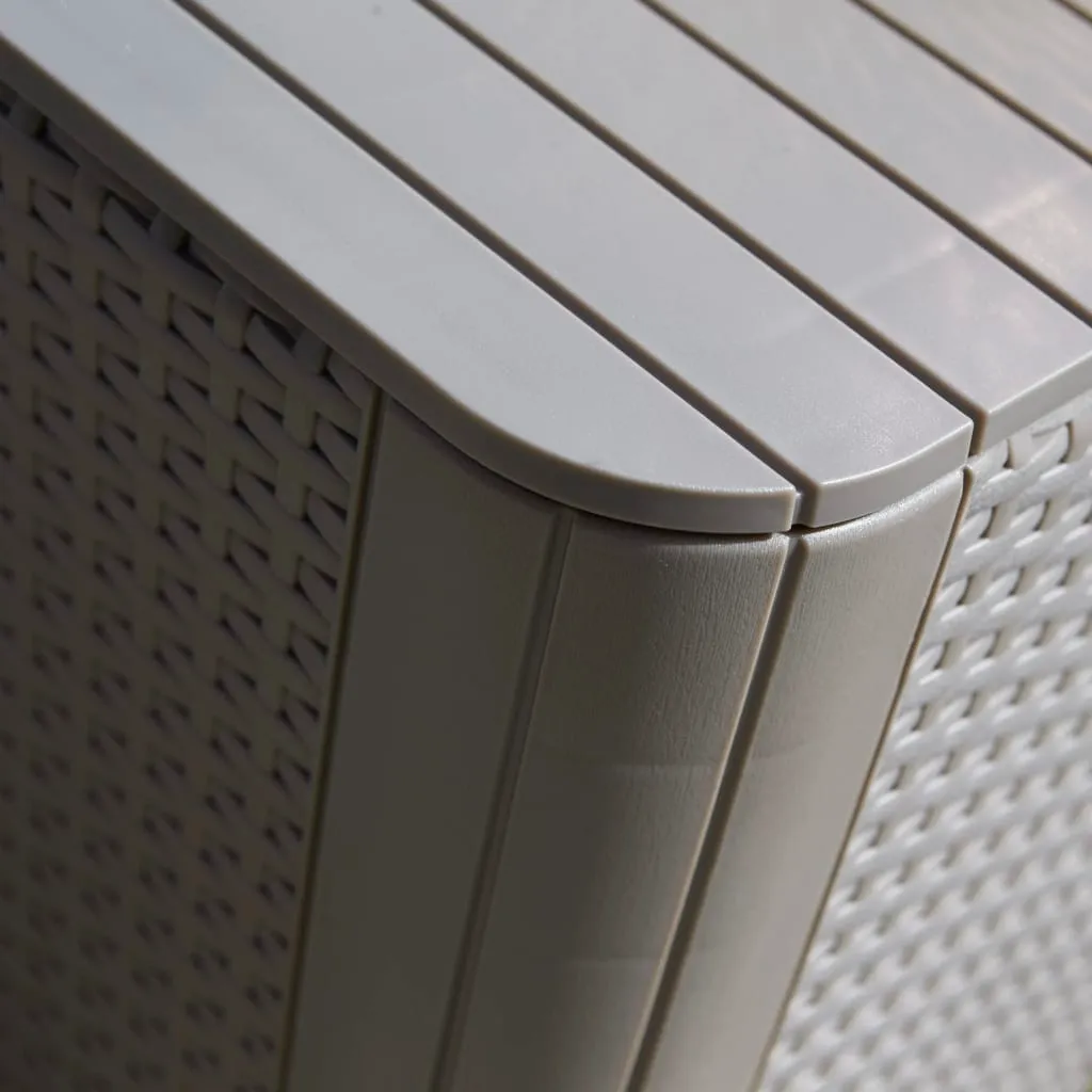 Keter Garten-Beistelltisch Luzon Rattan-Optik Flach Cappuccino-Braun – Bild 6