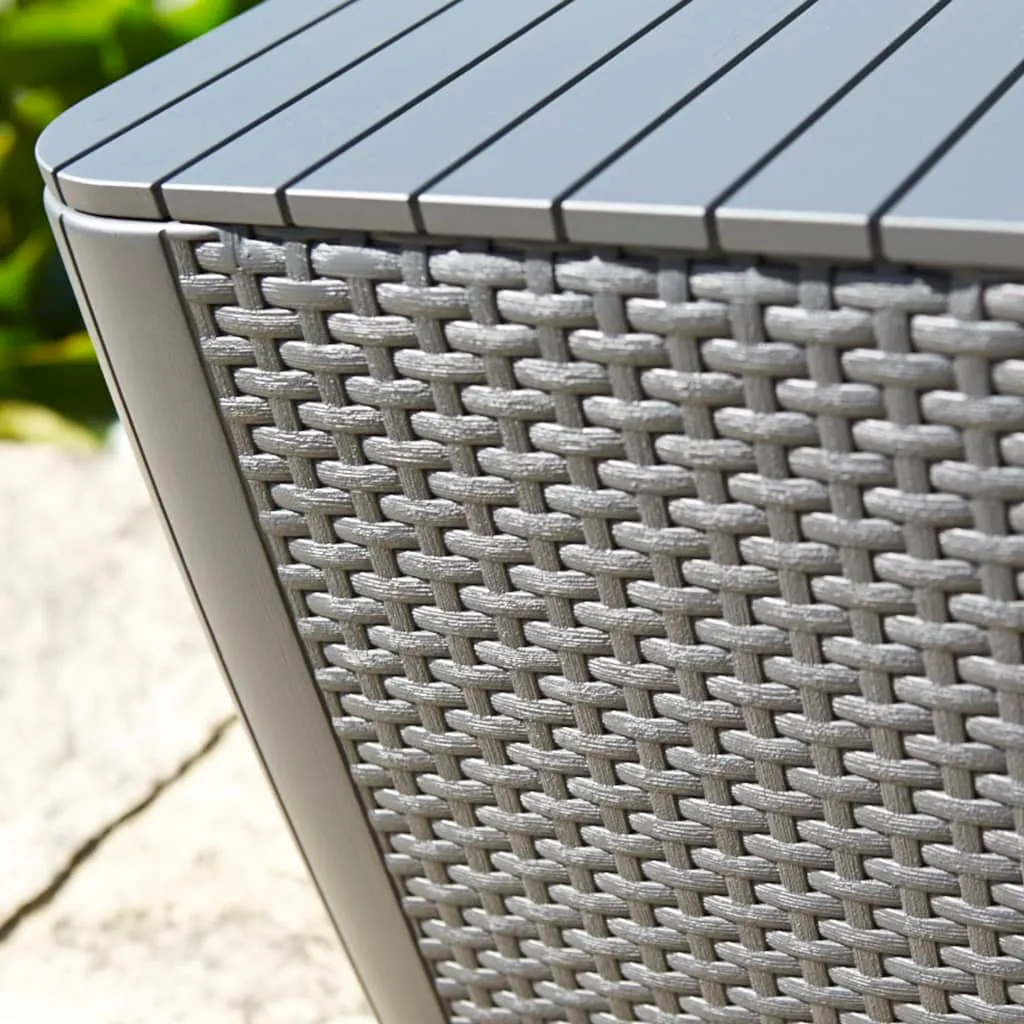 Keter Garten-Beistelltisch Luzon Rattan-Optik Flach Cappuccino-Braun – Bild 4