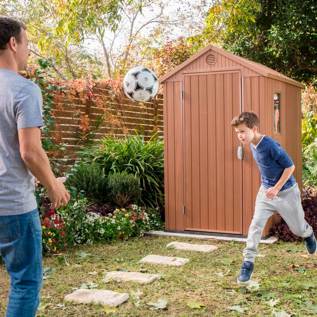 Keter Gerätehaus Darwin 46 Holz-Optik – Bild 8