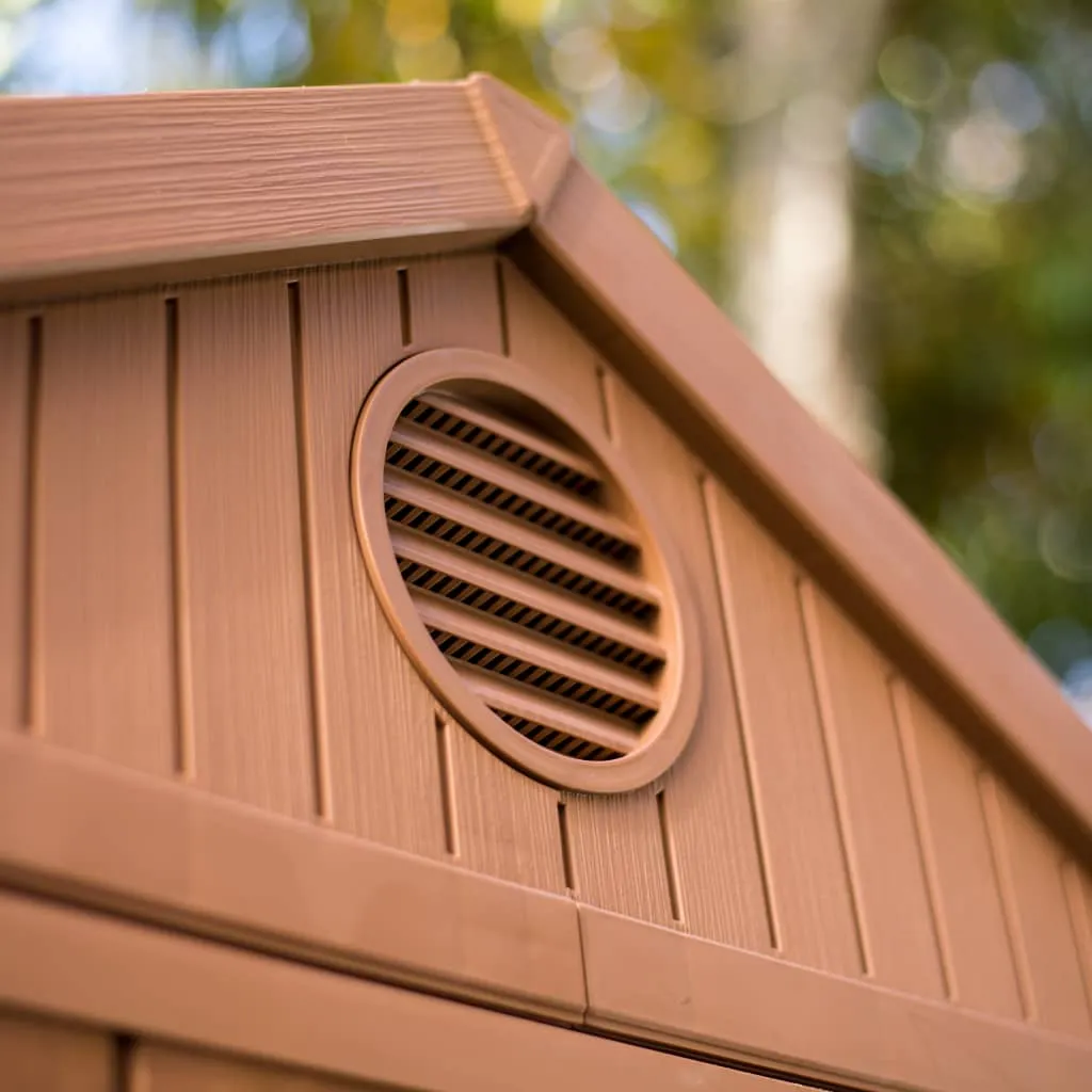 Keter Gerätehaus Darwin 46 Holz-Optik – Bild 4