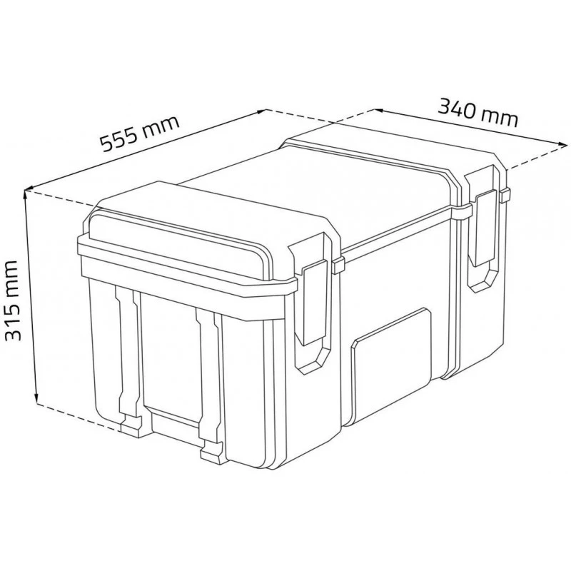 KETER GEAR 22" Werkzeugkoffer 56x35x31 Cm, Schwarz/rot 17200382 – Bild 4