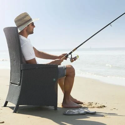 Keter Gartensessel Vermont 2 Stk. Verstellbar Graphitgrau – Bild 11