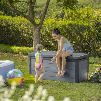 Keter Gartentruhe Cortina 570 L Grau – Bild 13