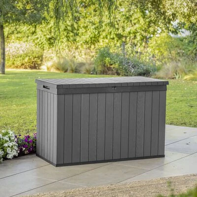 Keter Gartentruhe Darwin 670 L Grau – Bild 2