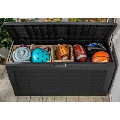Keter Gartenbox Auflagenbox Samoa 270 L Anthrazit – Bild 4