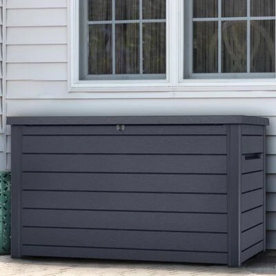 Keter Garten-Aufbewahrungsbox Ontario 870 L Anthrazit Ecom – Bild 5