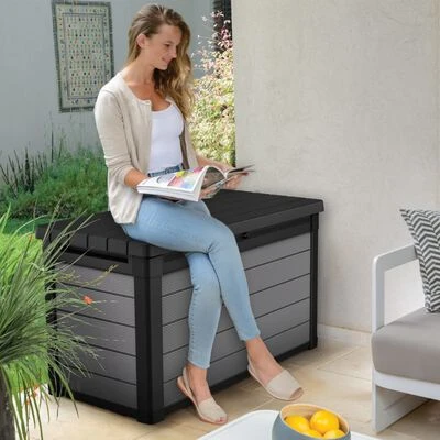 Keter Gartentruhe Premier 380 L Grau – Bild 6