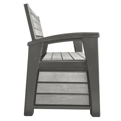 Keter 2-Sitzer Gartenbank Mit Stauraum Hudson 227 L Grau – Bild 8