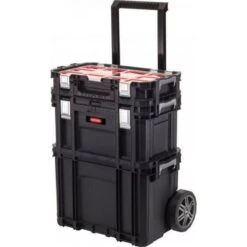 KETER CONNECT ROLLING WORK SHOP Werkzeugkasten-Set 56x37x70cm Schwarz 17203038