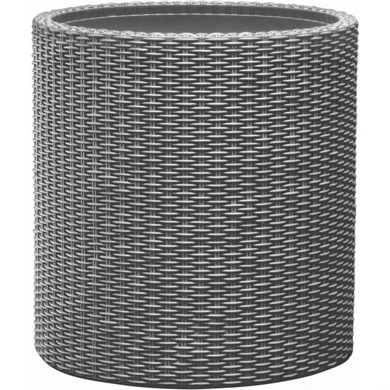 KETER MEDIUM CYLINDER Pflanzkübel, 36 X 36 X 37,3 Cm, Silbergrau 17197835