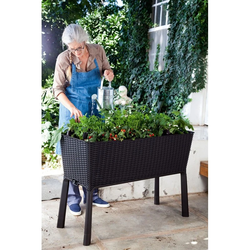 KETER EASY GROW 120L Hochbeet/Pflanzkasten, Anthrazit 17194592 – Bild 8