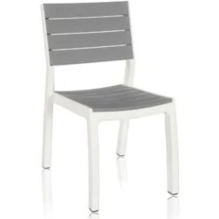 KETER HARMONY Gartenstuhl, 47 X 60 X 86 Cm, Weiß/hellgrau 17201232