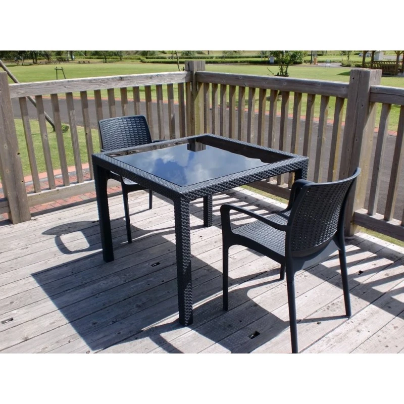 KETER BALI MONO Gartenstuhl, Rattanoptik, 55 X 60 X 83 Cm, Graphit 17190206 – Bild 5