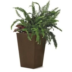 KETER RATTAN PLANTER M 55,4L Rattanübertopf, 38,5 X 57 Cm, Braun 17192301