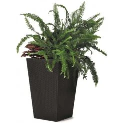 KETER RATTAN PLANTER M 55,4L Rattanübertopf, 38,5 X 57 Cm, Anthrazit 17192301