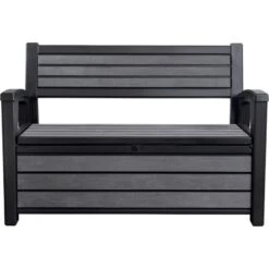 KETER HUDSON STORAGE BENCH 227L Gartenbank/Kissenbox, Graphit 17204490