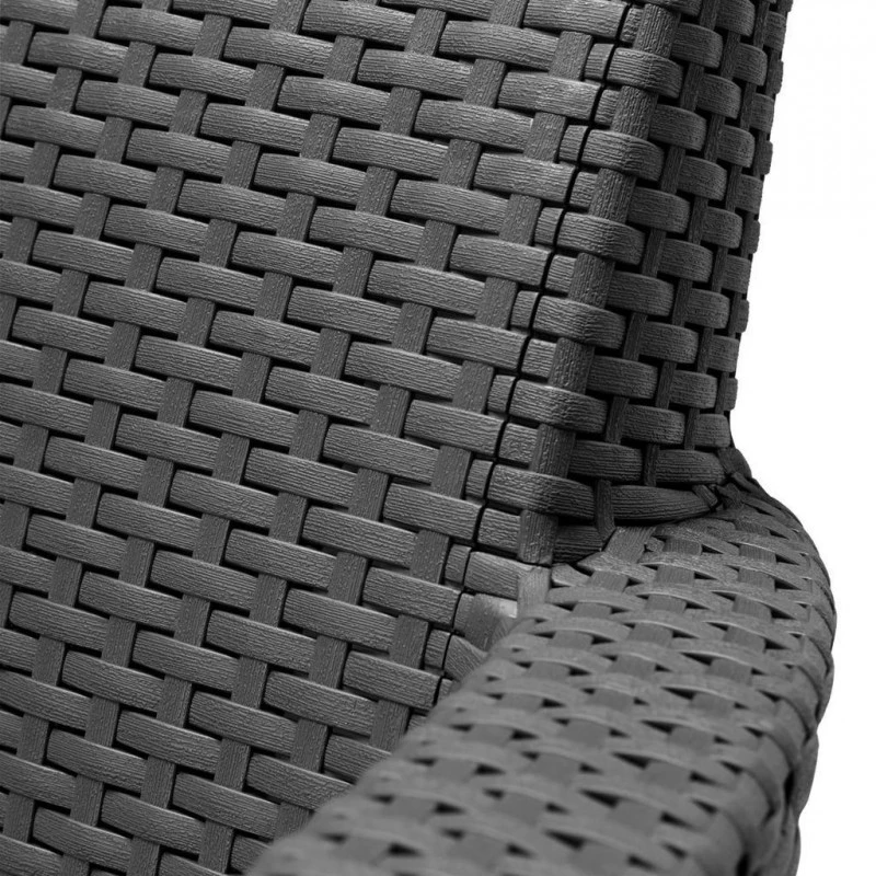 KETER SALEMO 2-Sitzer Sofa, 133 X 67 X 76 Cm, Graphit/grau 17209038 – Bild 5